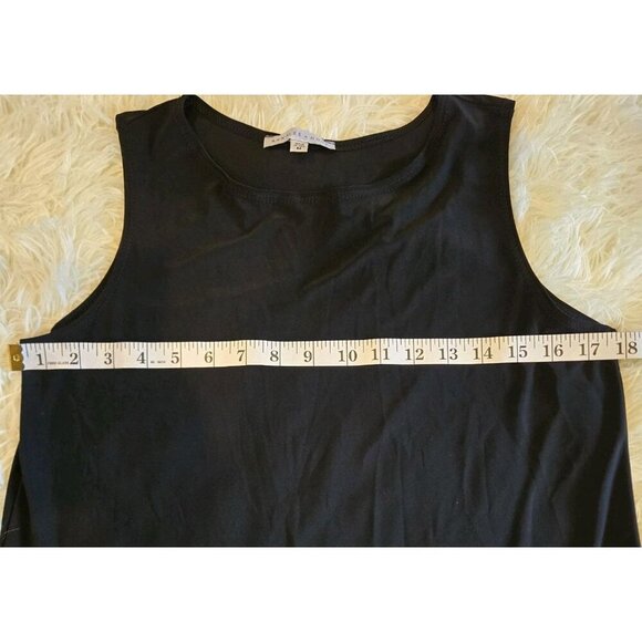 Annalee + Hope Black and White Ruffle Dress Size Medium Lightweight Colorblock - Picture 4 of 10